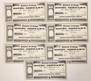 National Exchange Hotel Stocks, Unissued 1860s [191902]