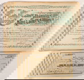 SoCal Stock Certificates (18) [192702]