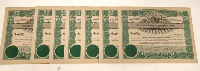 Associated Vigilance Committee of Iowa Stocks, 7 [191238]