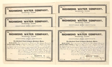 Richmond Water Co. Stocks, 6, 1899 [191267]