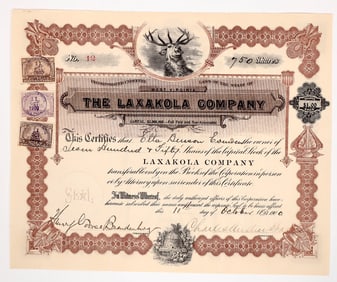 'Laxakola' Patent Medicine Stock, 1900 [192564]