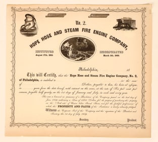 Hope Hose and Steam Fire Engine , 1859 [191263]