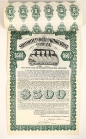 Shoshoni Power & Irrigation Co. Bond, c1912 [191300]