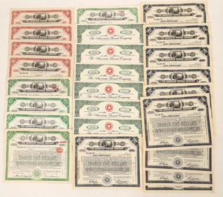 American Thread Co. Stocks, 4 Different, 25 [191234]