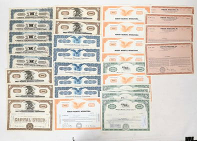 Business Machines Stocks, 6 Different, 30 Total [191190]
