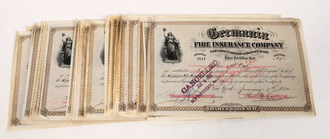 Germanica Fire Insurance Stocks, 45, 1880-84 [192291]