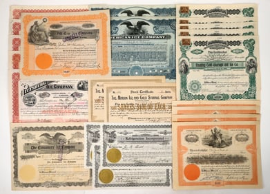 Ice Company Stocks, 8 Different with Dupes [191036]