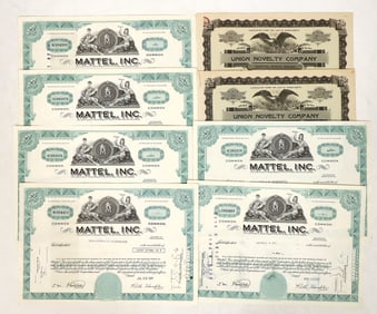 Mattel and Union Novelty Stocks [191173]