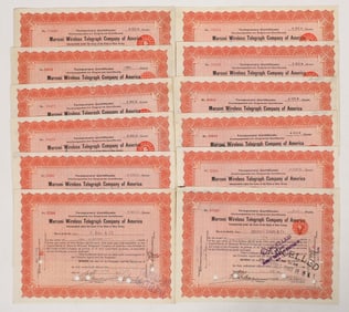 Marconi Wireless Telegraph Stocks, 1912, 11 [192305]