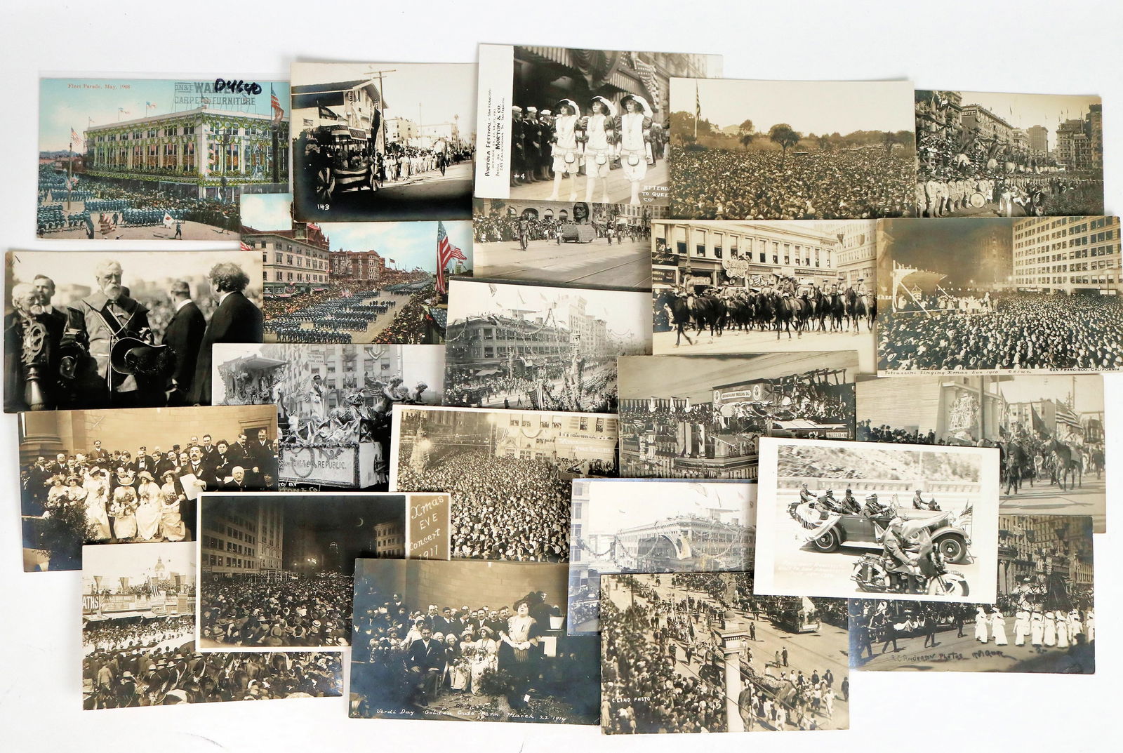 Parade/Festival San Francisco Postcards w/RPPCs 1909-14 (23) [185992] (1 of 2)