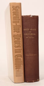 Years in California by William Heath Davis: 2 Books 1889 & 1967 [182285]