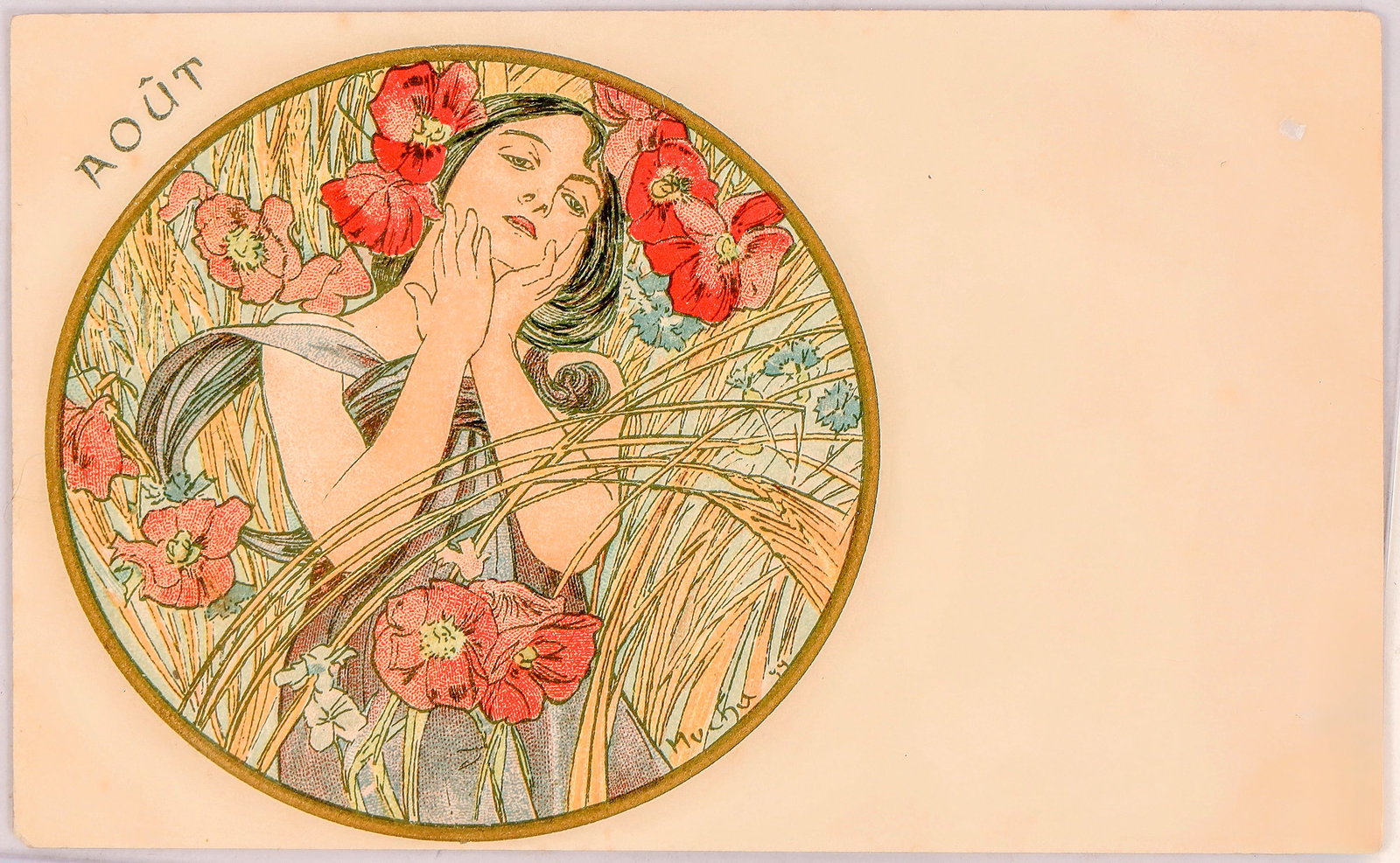 Art Nouveau - Mucha-5, Postcard  1899-1900 [185880] (1 of 2)