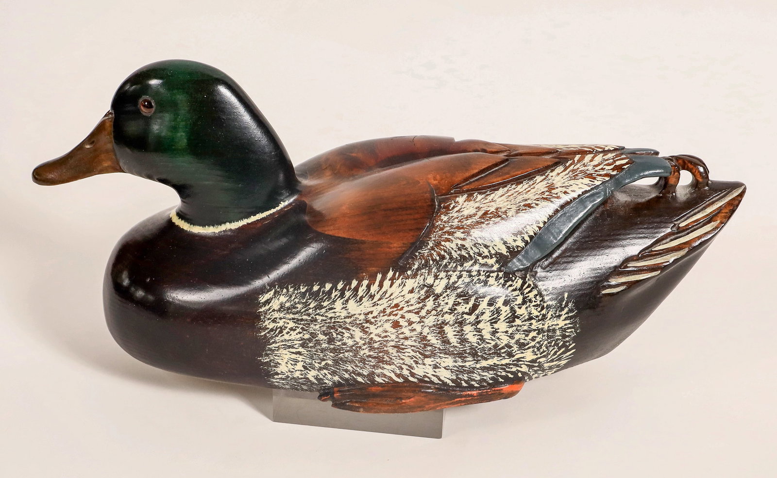 Wood Decoy by Koppy: Signed Hand-Carved & Painted Mallard Duck [184003] (1 of 7)
