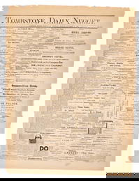 Tombstone Daily Nugget, OK Corral Details, 1881 [193872]