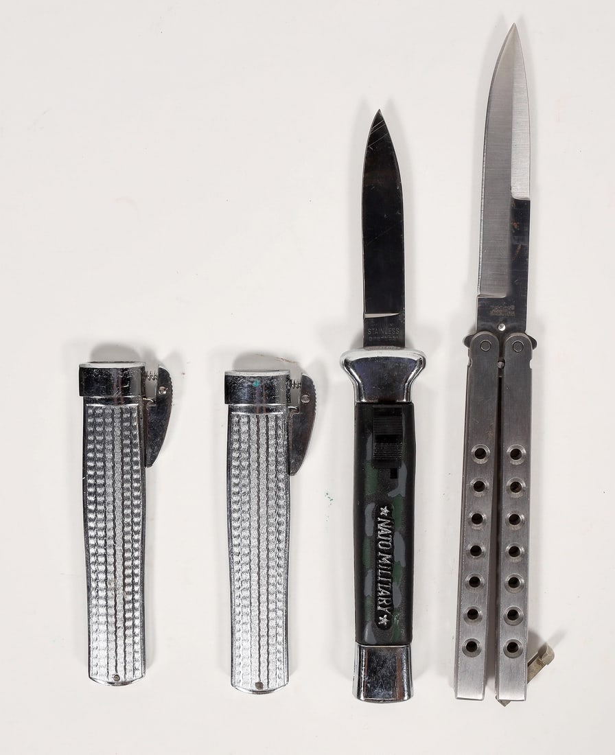 Butterfly Knife by Taylor and OTFs by Eagle (4) [193363] (1 of 3)