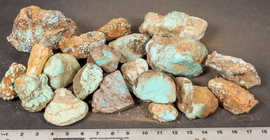 Large Turquoise Nuggets, No. 8 Mine of Nevada [193901]