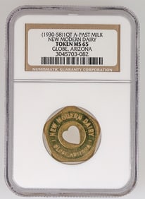 New Modern Dairy Token: MS 65 [191518]