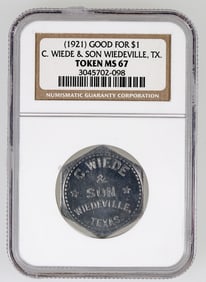 C. Wiede & Son Token: MS 67 [192146]