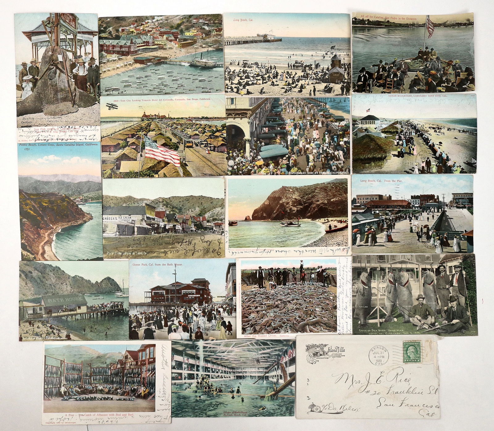 Catalina/SoCal Beaches Postcards, 1906-1911 [193218] (1 of 1)
