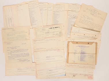 New Haven & Derby RR Papers c1887-92 (about 40) [180593]