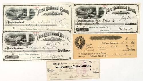 Yellowstone Themed Checks, 5 [193696]