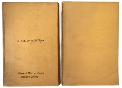 Montana Impeachment & Law Book Pair, 1918 [193743]