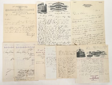Montana Letterheads and Billheads, 9, 1870's-1914 [193684]