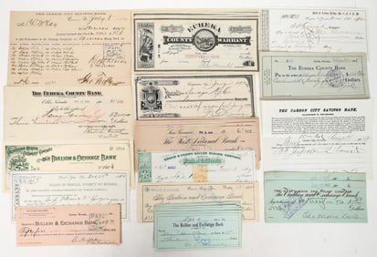 Nevada Checks, 20, 1869-1919 [193691]