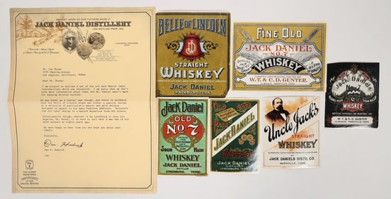 Jack Daniels Distillery Letter and Labels (6) [193609]