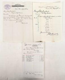 Utah Banking Ephemera Trio, 1870's [193687]