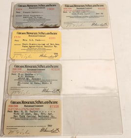Chicago, Milwaukee, St Paul & Pacific RR Passes (1929-34) [185725]