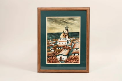 Marco Antonio Diaz signed watercolor [190755]
