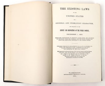 Existing Land Laws 1880, 1884 Edition [193754]