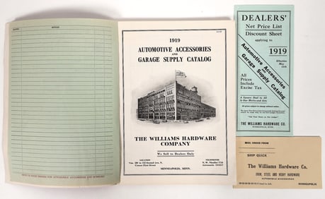 William Automobile Accessories Catalog, 1919, Rare [193090]