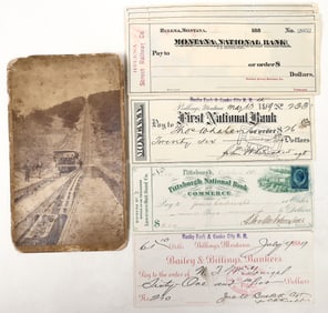 Railroad Checks and a RR Photo [193740]
