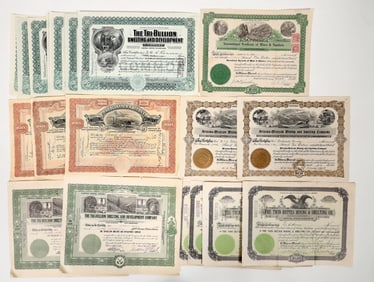 Arizona Smelter Stocks, 22 Total [194103]