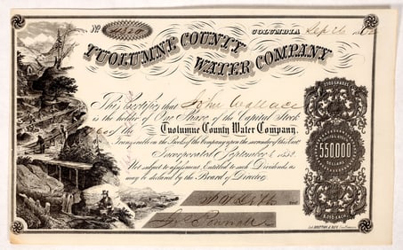Tuolumne County Water Co. Stock w/ Key Issuee [192203]