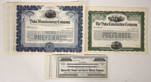 Yuba County  Stock Certificates (44) [192714]