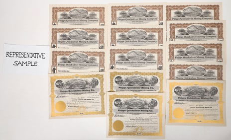 CA Mercury Mining Stocks, Unissued [191917]
