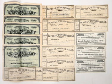 California Stocks Group 1878-1897 [191908]