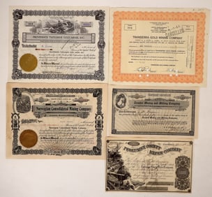 Mine Stock Certs (5) [192719]