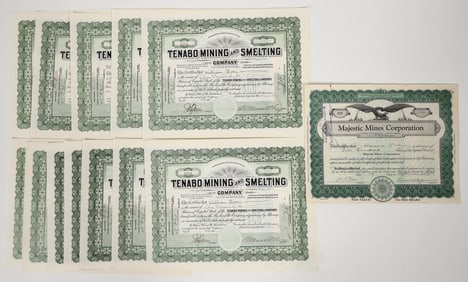 Tenabo Mining stocks, 2 Different, 13 Total [193790]