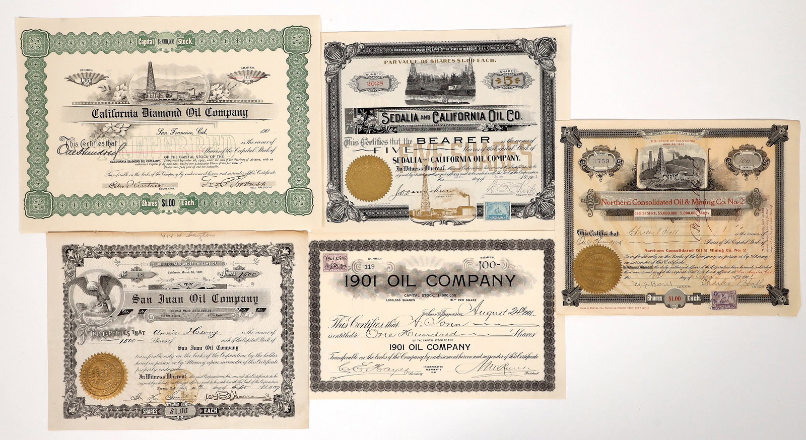 California Oil Stocks, 1901-1909 [192631] (1 of 1)
