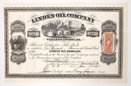 Linden Oil Company Stock Certificate [194062]