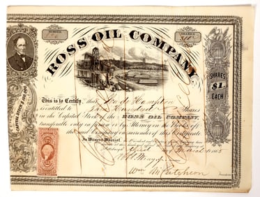 Ross Oil Stock, 1865 [193949]