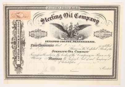 Sterling Oil Stock, 1865 [191636]