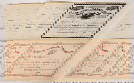 Unissued Pennsylvania Oil Stocks, 1860s-1870s [192024]