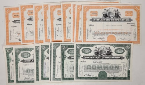 Sinclair Oil Stocks, 1951-1968 [192637]