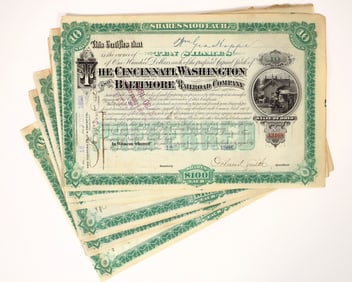 Chicago, Washington and Baltimore RR Stocks, 10, 1888 [193968]