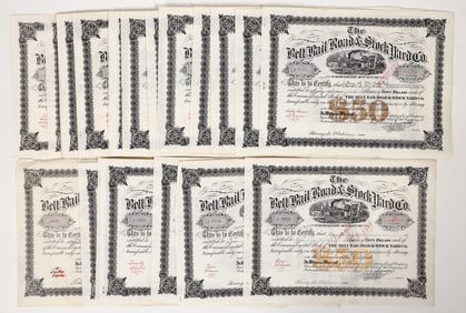 Bell RR & Stockyard Stocks, 25, 1930-37 [193779]
